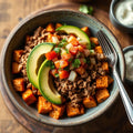 Roasted Sweet Potato taco Bowl